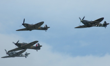 70th BOB anniversery - hurricane, spifire, riat 2010, me 109