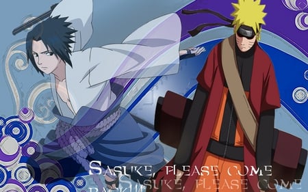 naruto and sasuke - sasuke, naruto, and, come