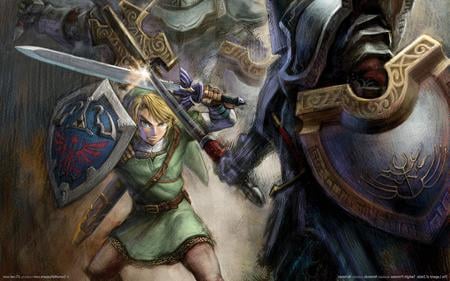 Link - shield, hero, master sword, zelda, adventure, twilight princess, nintendo, link