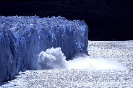 Iceberg Argentina - ice, iceberg, cold, water, glacier, calving