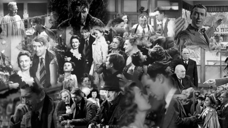 Its a Wonderful Life Collage - widescreen, christmas, holiday, collage, movie, james stewart, black and white, firefox persona