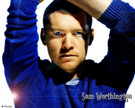 sam wothington - handsome, sexy, cool, hot, man, blue eyes, cute, avatar