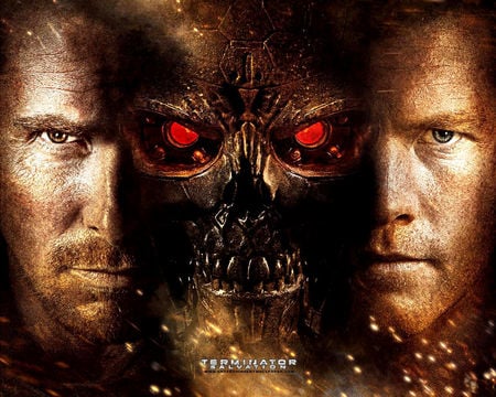 terminator salvation - hot, christian bale, sam worthington, cool, man, red eyes, avatar, handsome, cute, sexy, blue eyes