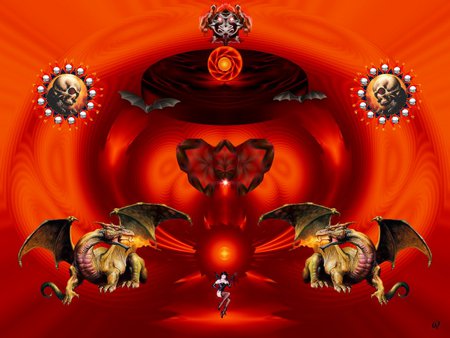 Demon Seed - eye candy, collage, 3d, fractal, abstract