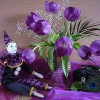 Purple arrangement
