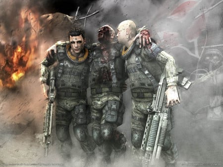 Soldiers - game, killzone, hd, fighting, action, adventure