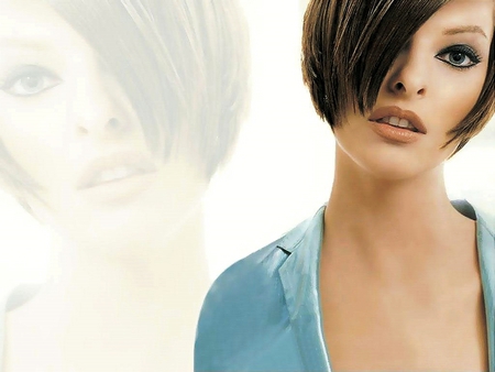 Model - short hair, eyes, transparent, model