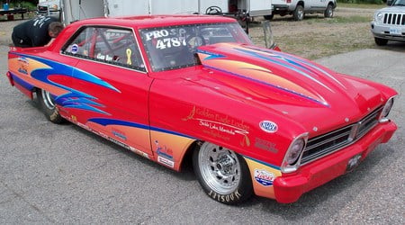 1967 Pontiac Acadian drag car - drag, acadian, pontiac, racer