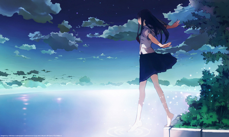 Walking on Air - anime, walking, air, houden eizo