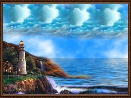 framed lighthouse - 3D and CG & Abstract Background Wallpapers on ...