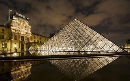 Louvre Museum - louvre, paris, pyramid, museum, france, monuments, architecture