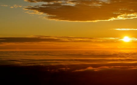 Barossa Sunset - clouds, sunset, yellow, barossa, orange, sun, australia