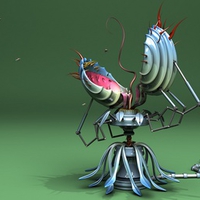Carnivore robot flower