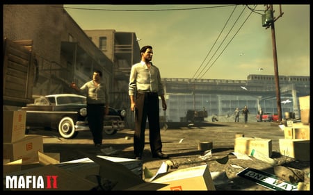 MAFIA II - mafia 2, car, people, old