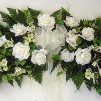 White rose bouquet