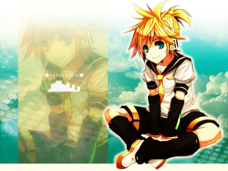 Len - vocaloid, anime, miku, kagamine len, hatsune miku, len