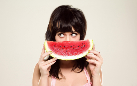 Katy Perry / Watermelon - katy perry, people, singer, entertainment, celebrity, music, songwriter, watermelon, fruits