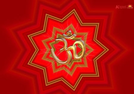 Om in Gold - mindful, meditation, religion, peace, chant, compassion, symbol, mantra