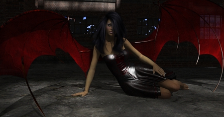 Demon - woman, fantasy, 3d, demon