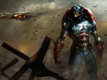 captain america - abstract, america, captain, marvel, cg