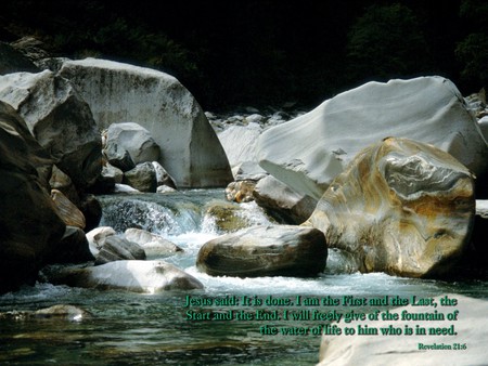 River Of Life - cold, current, rocks, river