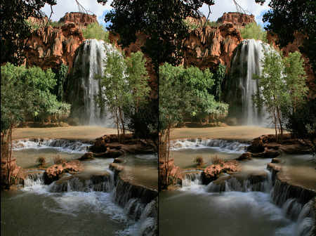 Waterfalls - stream, waterfalls, nature, rocks