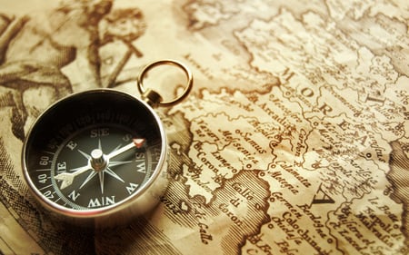 Compass. Map - compass, photography, abstract, map