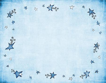 Little stars - tiny, stars, blues, edging