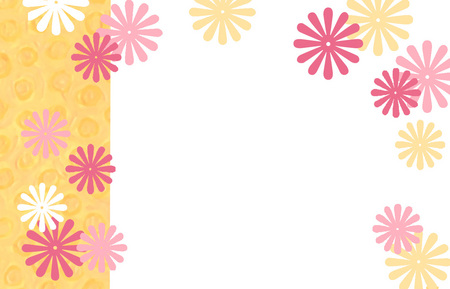 Petal Power - yellow stripe, flowers, petals, daisy shapes