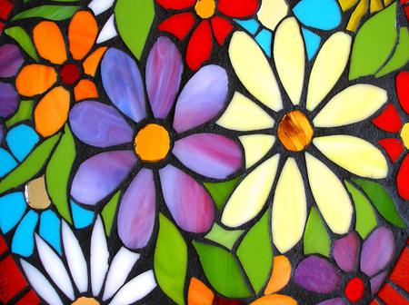 Stained Glass Flowers - flowers, stained glass, craft, art