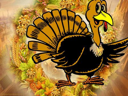 Thanksgiving Turkey - turkey, holiday, golden flowers, thanksgiving, corn, celebration