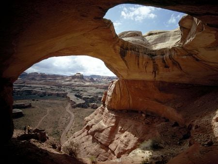 the rock - rock, nature, deserts, sky