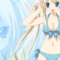 Blue bikini