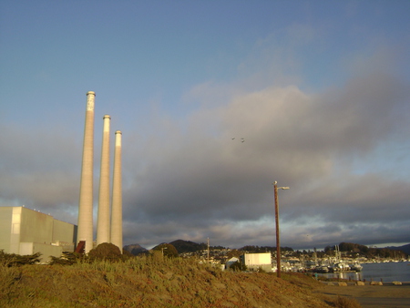 morro bay pipes - morro bay, sleepy night, the pipes, california