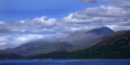 Scotland - Ben Nevis from across Loch Linnhe - scotland, ben nevis, loch linnhe, scenery