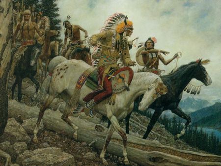 Ride To Battle - war, protect, horses, natives