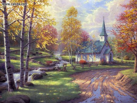 The Aspen Chapel - quiteness, country, church, streams