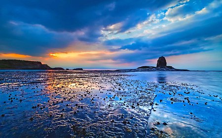 What A Day - blue, sea, beauty, cool, reflection, sky