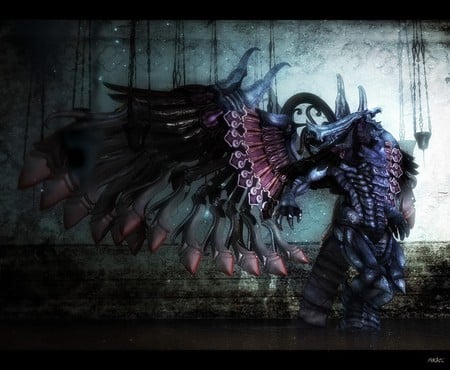 bahamut - bahamut, dragon, dark, wings