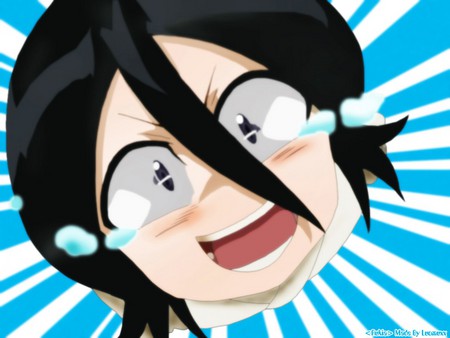 Ruckia - blushing, blush, crying, shinigami, lines, funny, bleach, kuchiki, ruckia, cute