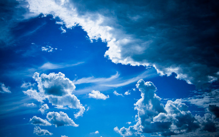 Clouds - nature, sky, blue, clouds