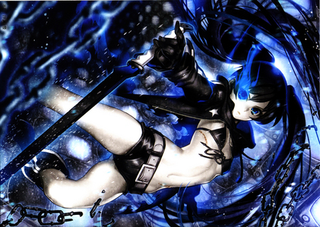 Black Rock Shooter - blade, fanart, girl, brs, sexy