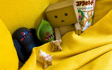 Danbo and friends - friends, share, danbo, rest