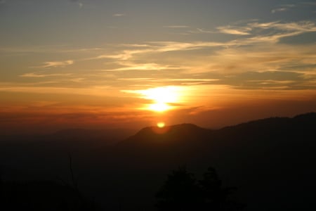 Day is Done - clouds, sunset, mountains, parks