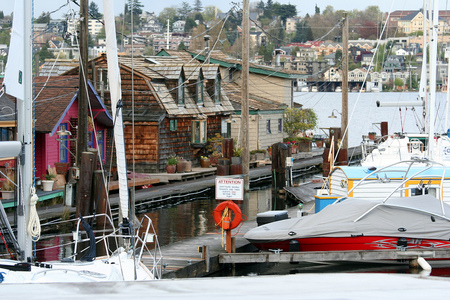 The Boat Docks - stores, houses, boats, docks