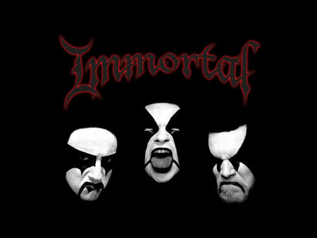 Immortal - metal, face, logo, immortal, black, band, music