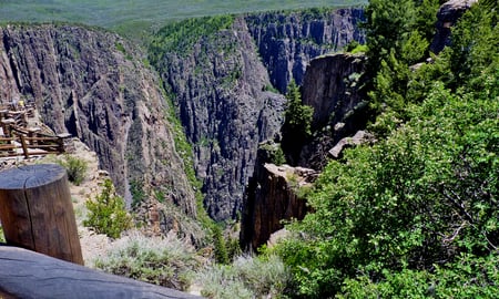 Black Canyon, Colorado - black canyon, ditch, mountains, colorado, gorge