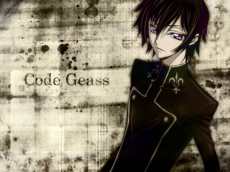 Lelouch Lamperouge - code, lamperouge, anime, geass, zero, black hair, lelouch, code geass