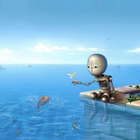 Robot By Artificial Lake