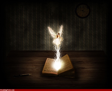 Mythology is Real - fairy, mythology, book, light